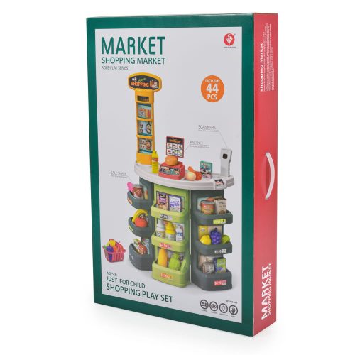 Moni MŰANYAGJÁTÉK szupermarket kiegészítőkkel szett – Zsebi Baba Shop