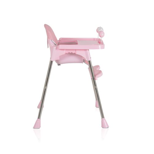 Moni CENTURY etetőszék műanyag játékhíddal PINK