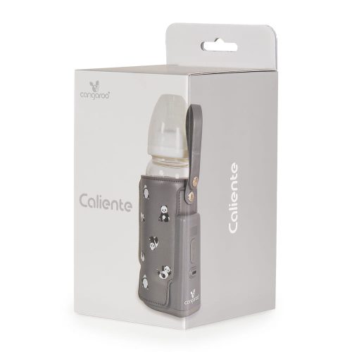 Cangaroo CALIENTE cumisüveg melegen tartó, hordozható, USB-C töltővel NAGY SZÜRKE