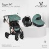 Cangaroo EGGO 3in1 babakocsi szett kemény mózes+autós hordozó EMERALD ZÖLD – Zsebi Baba Shop