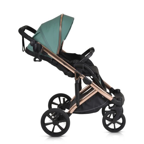 Cangaroo EGGO 3in1 babakocsi szett kemény mózes+autós hordozó EMERALD ZÖLD – Zsebi Baba Shop