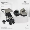 Cangaroo EGGO 3in1 babakocsi szett kemény mózes+autós hordozó SZÜRKE – Zsebi Baba Shop