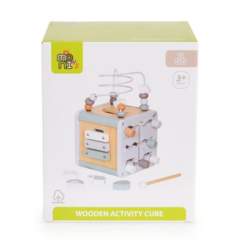 MONI activity kocka xilofonnal, drót pályával VKÉK – Zsebi Baba Shop