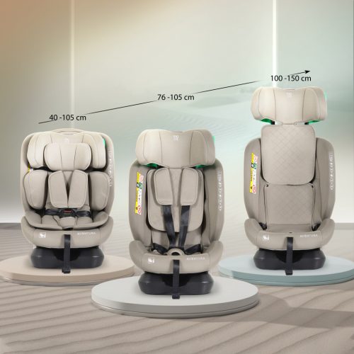 Moni AVENTURA dönthető autósülés 40-150cm BÉZS – 40–150 cm-es autósülés 3. kép