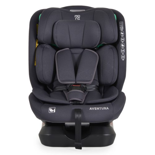 Moni AVENTURA dönthető autósülés 40-150cm SZÜRKE – 40–150 cm-es autósülés 4. kép