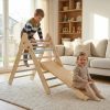 Moni PIKLER fa mászóka 3in1 rámpával, létrával, híddal – gyermekjáték 1. kép