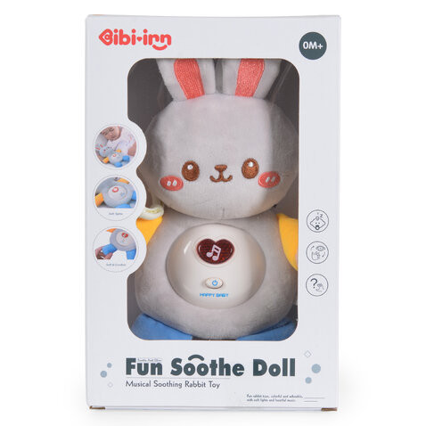 CANGAROO Plüss zenélő NYUSZI fehér zajjal – Zsebi Baba Shop