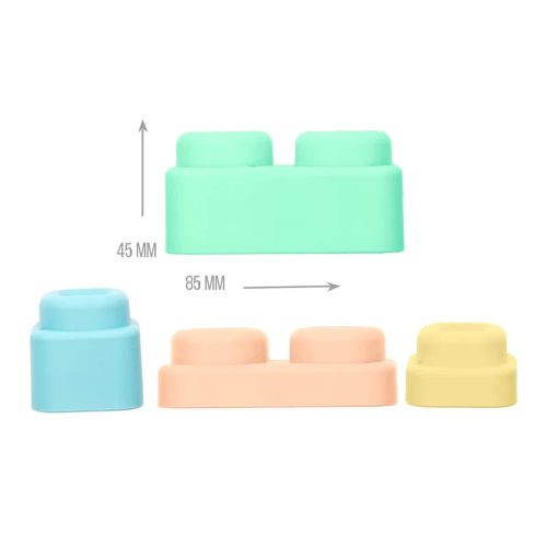 MOCHTOYS Play&Squish puha vonat és kocka szett 12db  PASZTELL – Zsebi Baba Shop