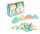 MOCHTOYS Play&Squish puha vonat építőkocka NAGY szett 12+4dbos PASZTELL ZÖLD – Zsebi Baba Shop