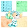 MOCHTOYS Play&Squish szenzorikus szőnyeg - tapilap+ kockák NAGY szett 24+4db PASZTELL – játszószőnyeg 4. kép