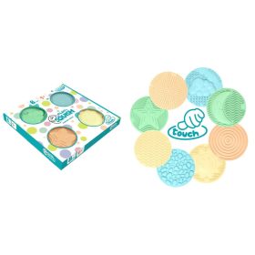 MOCHTOYS Play&Squish szenzorikus szőnyeg -kerek tapilapok 8db PASZTELL – játszószőnyeg 2. kép