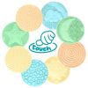 MOCHTOYS Play&Squish szenzorikus szőnyeg -kerek tapilapok 8db PASZTELL – játszószőnyeg 3. kép