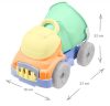 MOCHTOYS homokozó szett 6 részes, vödrös dömperrel PASZTELL ZÖLD/SÁRGA – gyermekjáték 4. kép