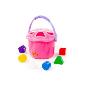 POLESIE műanyag formabedobó vödör 6 db-os PINK – Zsebi Baba Shop