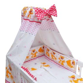 BabaKirály - 4 Részes Ágynemű Balu Maci Piros