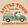 Bébi ujjatlan hálózsák pamut Little Town Famers market homok 62 – babatermék 1. kép