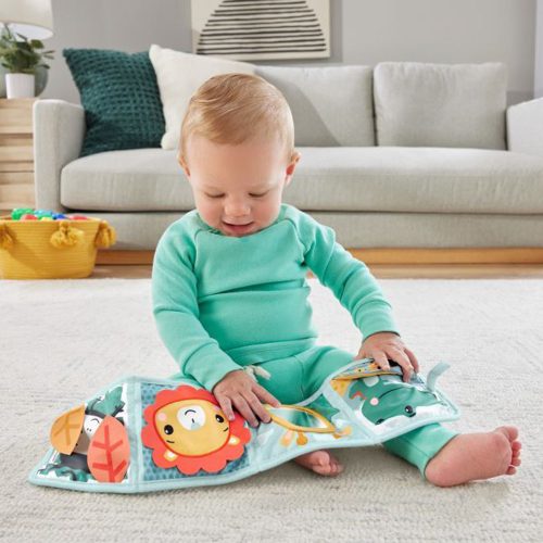 Fisher-Price Puha kihajtogatható foglalkoztatókönyv - Oroszlán HML63 – Zsebi Baba Shop