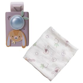 Taf Toys zenélõ éjjeli fény Bunny nyuszi, hangérzélkelõvel, vékony takaróval 13305 – Zsebi Baba Shop
