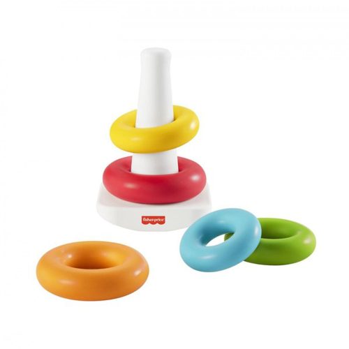 Fisher-Price fejlesztõ játék színes gyûrûpiramis ECO GRF09 – Zsebi Baba Shop