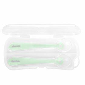 Kikkaboo etetõkanál szilikon tartóban 2db menta – Zsebi Baba Shop