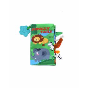 Kikkaboo készségfejlesztõ textil könyv és rágóka jungly tails – Zsebi Baba Shop