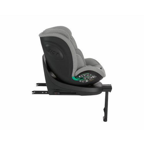 Kikkaboo gyerekülés i-Twist i-Size Isofix 40-150 cm világosszürke – 40–150 cm-es autósülés 5. kép