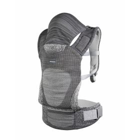 Kikkaboo kenguru Hoody Fly knit  szürke – Zsebi Baba Shop