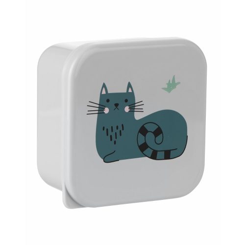 Kikkaboo ételtároló doboz 4 db-os Kitty Cat – babatermék 3. kép