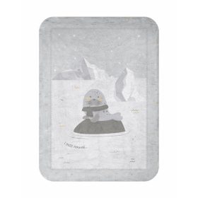 Kikkaboo takaró polár 80x110cm fóka – babatermék