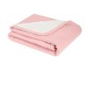 Kikkaboo takaró prémium pamut/sherpa kétoldalas 75x100cm Dream Big melange pink – babatermék 2. kép