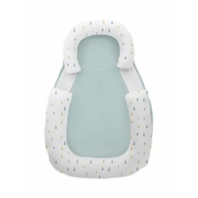 Kikkaboo babapozicionáló memóriahabos hypoallergén legurulás gátlós 60x40x8cm Menta háromszögek – Zsebi Baba Shop