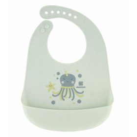 Kikkaboo elõke szilikon nagy Octopus zöld – Zsebi Baba Shop