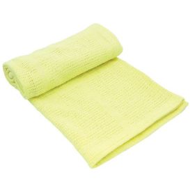 Kikkaboo takaró kötött aprómintás 70x100cm sárga – babatermék