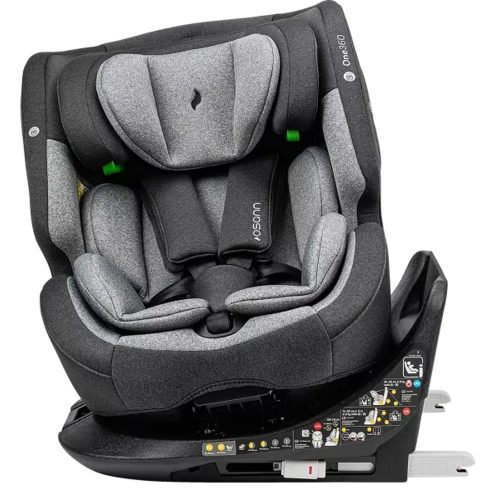 Osann gyerekülés One360 i-Size Isofix 40-150 cm szürke – 40–150 cm-es autósülés 4. kép