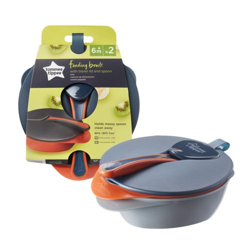 Tommee Tippee etetõtálka Feeding bowls tetõvel és kanállal – babatermék 3. kép
