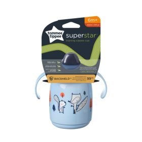 Tommee Tippee itatópohár - Superstar Training Sippee Cup csõrös 300ml 6hó kék – Zsebi Baba Shop