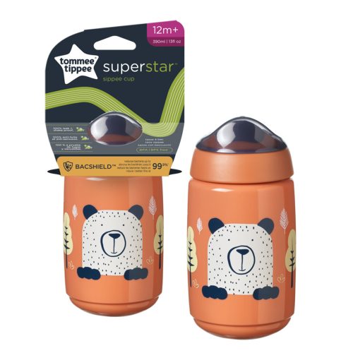 Tommee Tippee itatópohár - Superstar Sippee Cup csõrös 390ml 12hó terrakotta – Zsebi Baba Shop