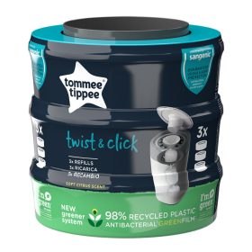   Tommee Tippee SANGENIC Twist and Click és Sangenic TEC citrus 3 db - Pelenkatároló Utántöltő 3db