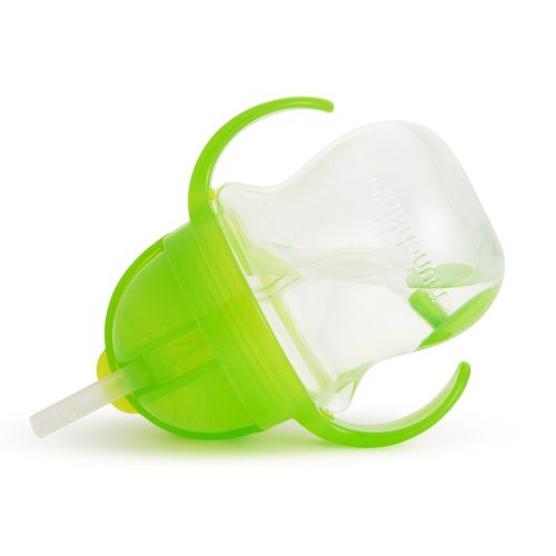 Munchkin itatópohár szívószálas súlyozott Tip and Sip 207ml 6hó zöld – Zsebi Baba Shop