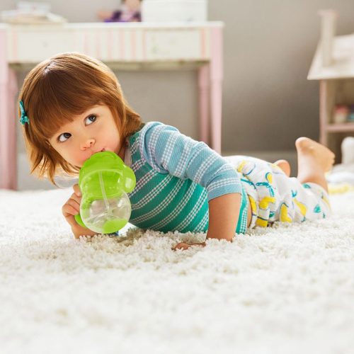 Munchkin itatópohár szívószálas súlyozott Tip and Sip 207ml 6hó zöld – Zsebi Baba Shop