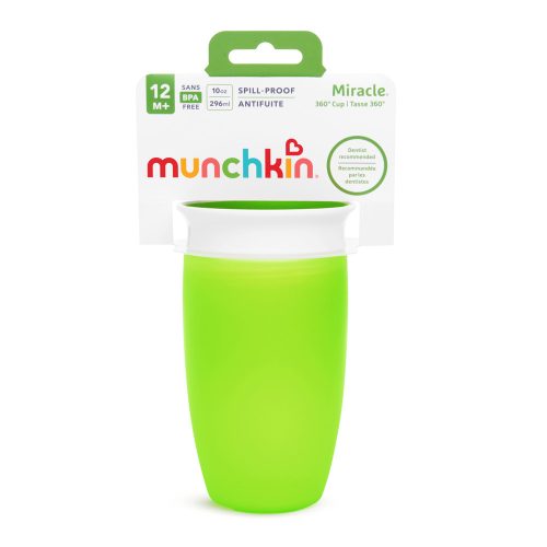 Munchkin itatópohár Miracle Cup 296ml 12hó zöld – Zsebi Baba Shop