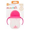 Munchkin itatópohár szívószálas súlyozott Tip and Sip 207ml 6hó rózsaszín – Zsebi Baba Shop