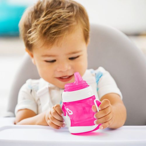 Munchkin tanulópohár Gentle 118ml 4hó rózsaszín – Zsebi Baba Shop