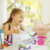 Munchkin étkészlet Color Me Hungry Splash 7db 18hó rózsaszín – babatermék 1. kép