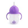 Munchkin itatópohár szívószálas súlyozott Tip and Sip 207ml 6hó lila – Zsebi Baba Shop