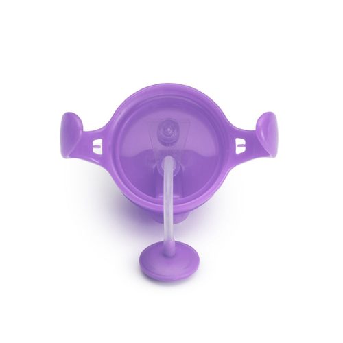 Munchkin itatópohár szívószálas súlyozott Tip and Sip 207ml 6hó lila – Zsebi Baba Shop