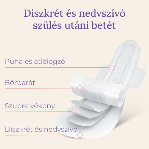 Lansinoh egészségügyi betét szülés utáni diszkrét és nedvszívó 2.héttõl egyesével csomagolt 12db – Zsebi Baba Shop