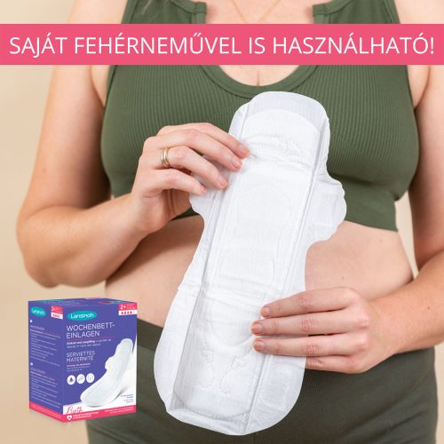 Lansinoh egészségügyi betét szülés utáni diszkrét és nedvszívó 2.héttõl egyesével csomagolt 12db – Zsebi Baba Shop