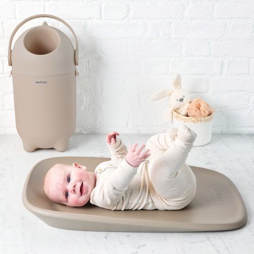 Nattou pelenka tároló Dropy Taupe – 1. kép
