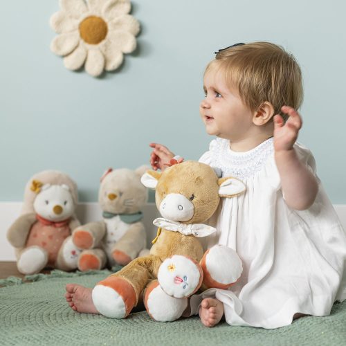 Nattou játék plüss 30cm Mila, Zoe and Lana - Mila, a boci – Zsebi Baba Shop